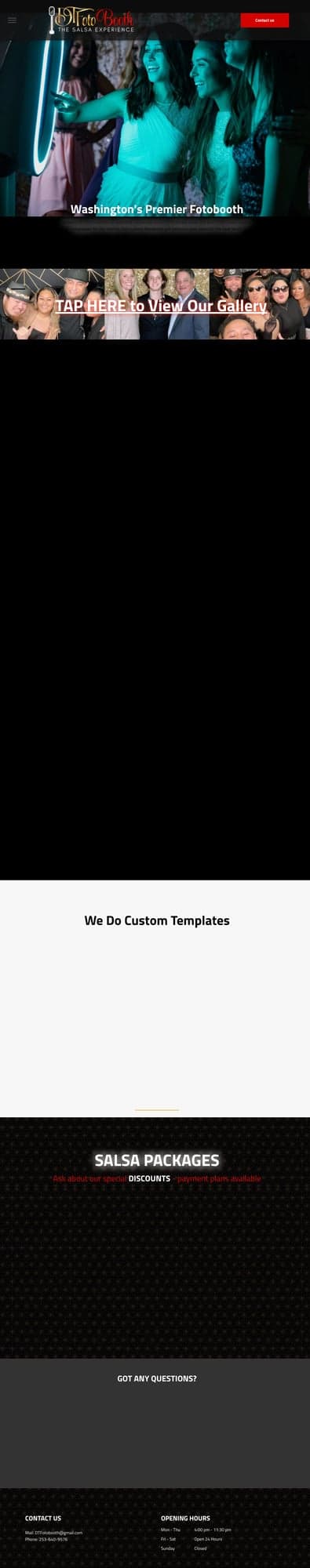 DTFotoBooth website